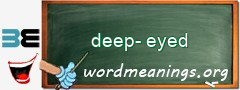 WordMeaning blackboard for deep-eyed